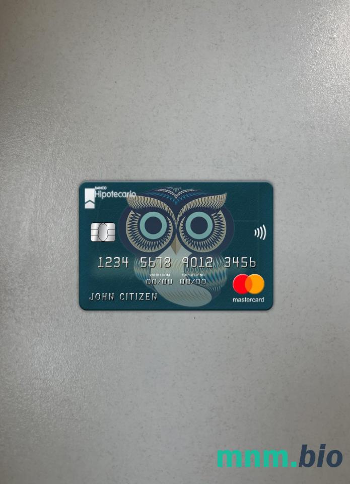 Argentina Hipotecario bank wygląd zdjęcia mastercard skan PSD + zdjęcie